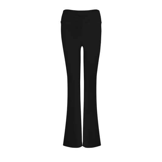 RIBBED BELL BOTTOMS (BLACK)
