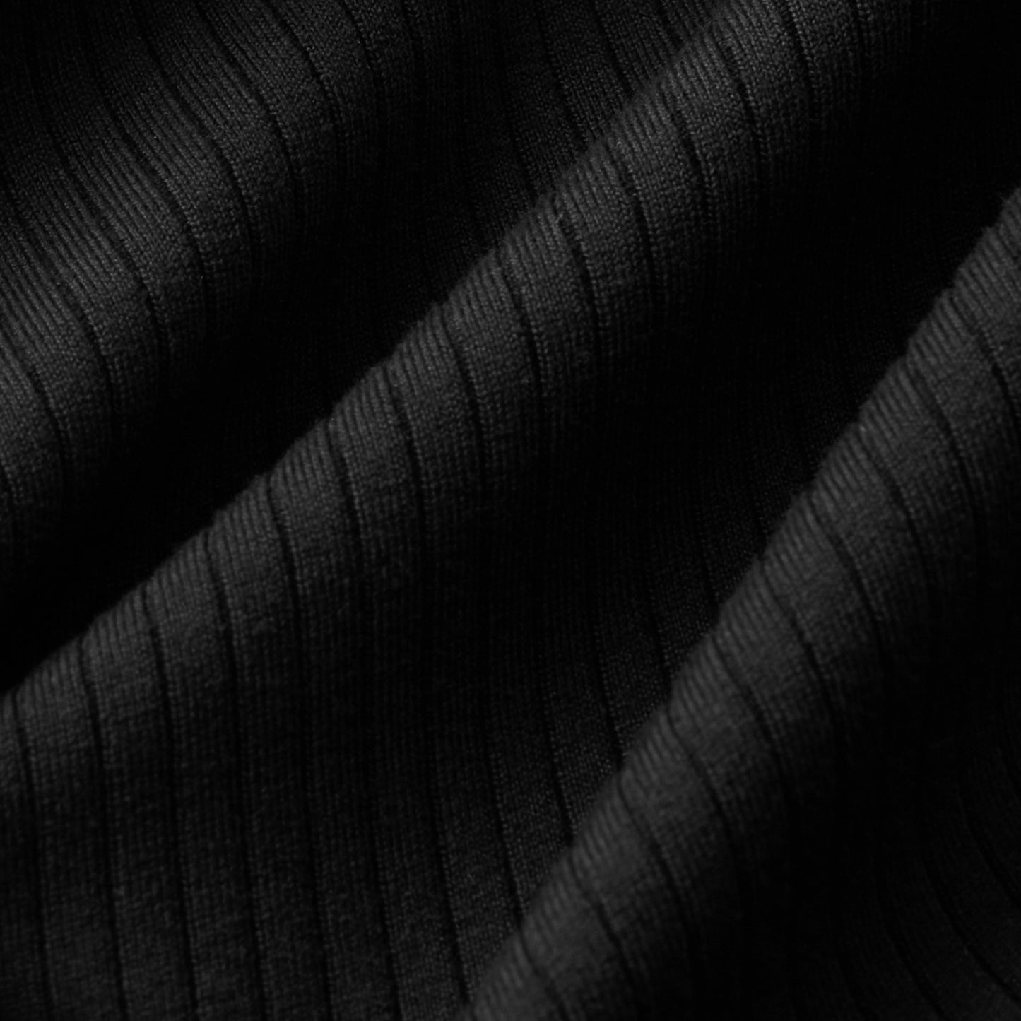 RIBBED SHIRRING TANK TOP (BLACK)