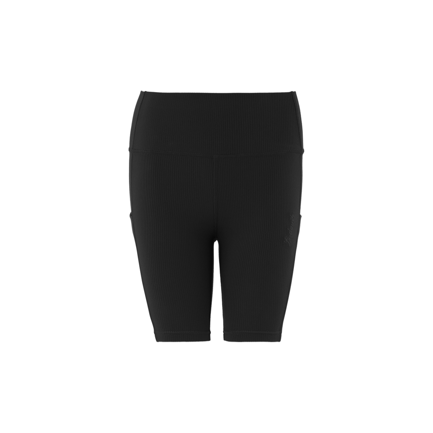 RIBBED BIKER SHORT (BLACK)