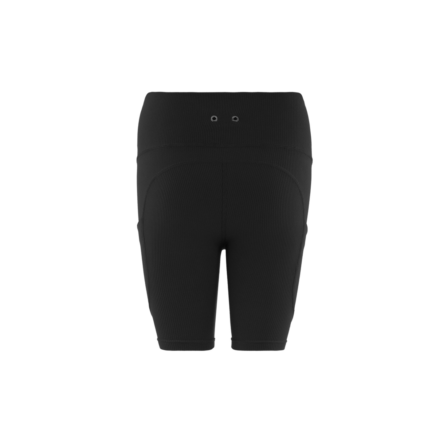 RIBBED BIKER SHORT (BLACK)