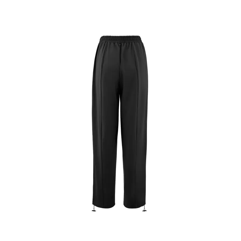 DRAWSTRING WIDE-LEG PANTS (BLACK)