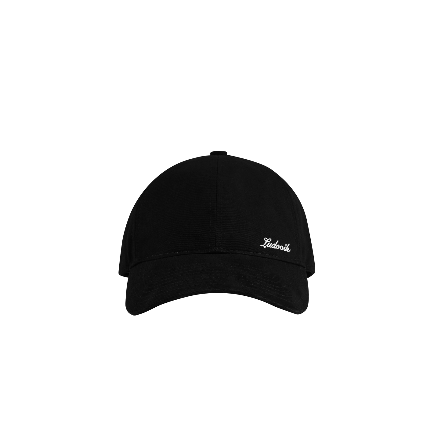 LUDOVIK SIGNATURE LOGO VINTAGE CAP (BLACK)