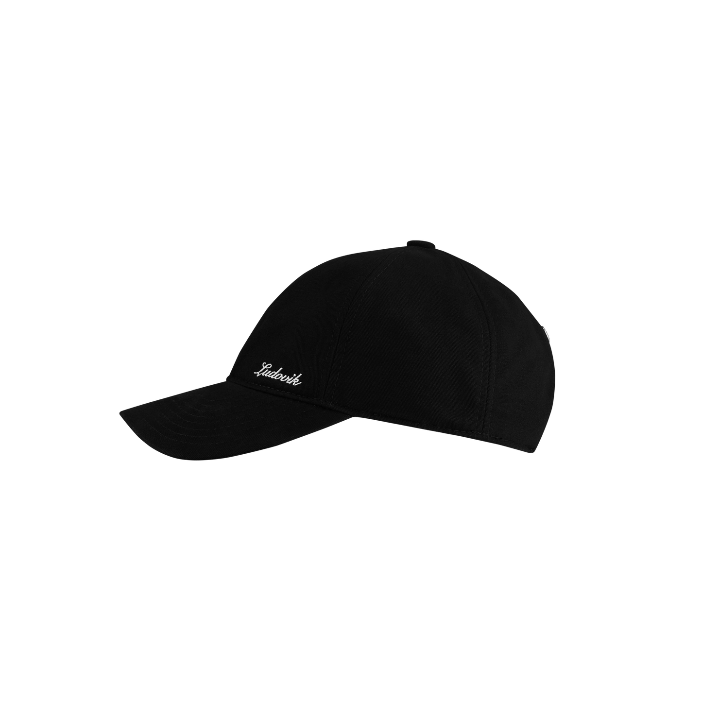 LUDOVIK SIGNATURE LOGO VINTAGE CAP (BLACK)