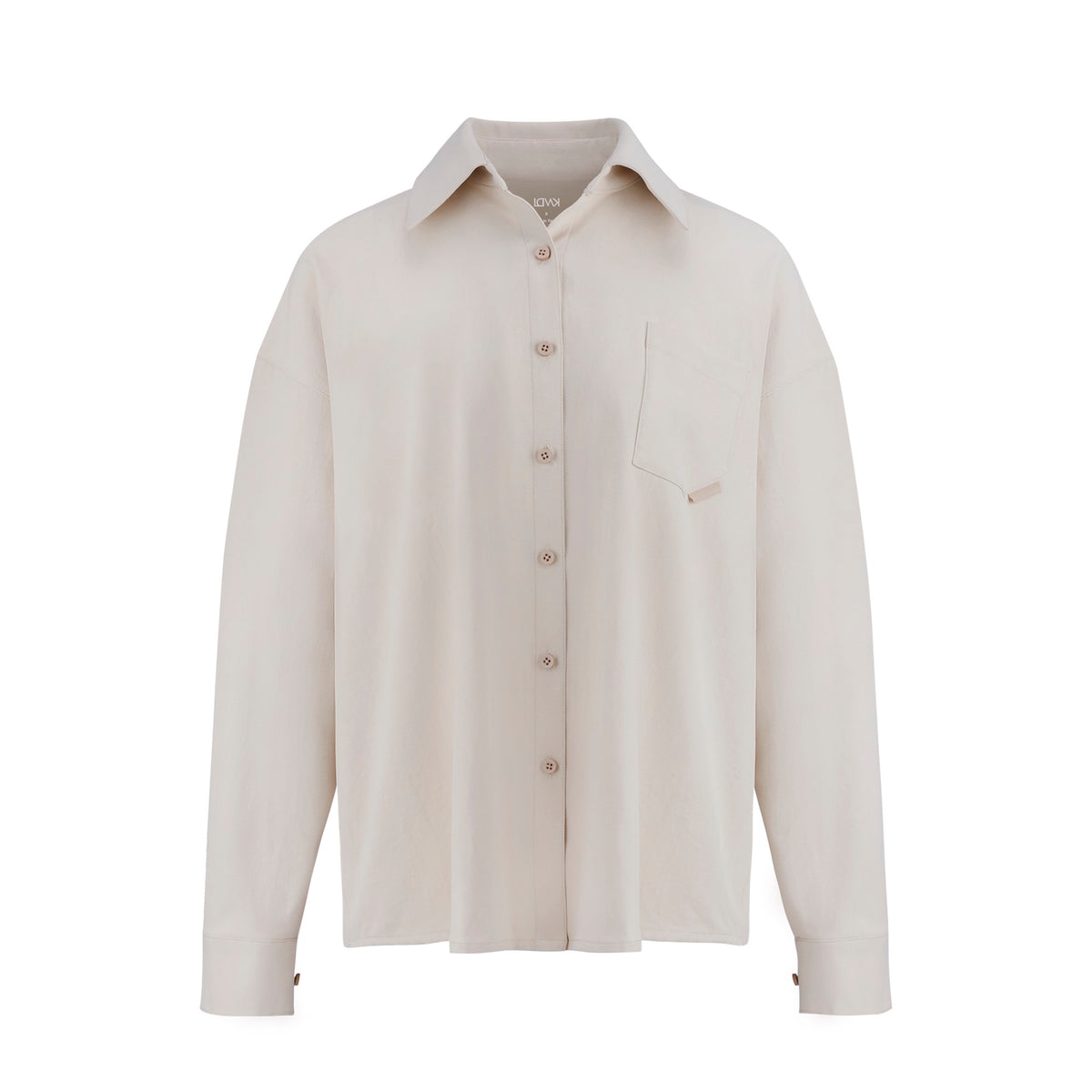 OVERSIZED LONG-SLEEVE SHIRT (BEIGE)