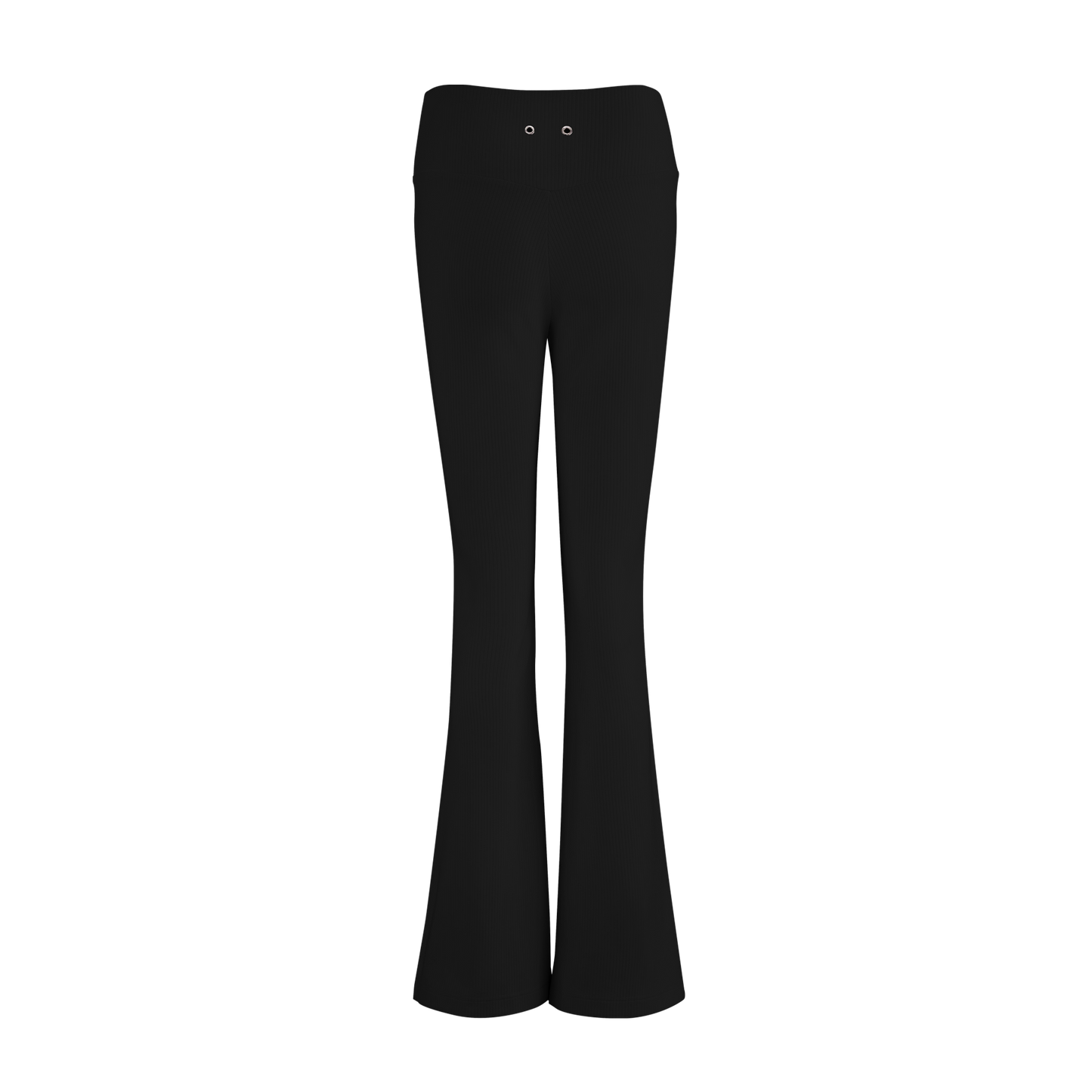RIBBED BELL BOTTOMS (BLACK)