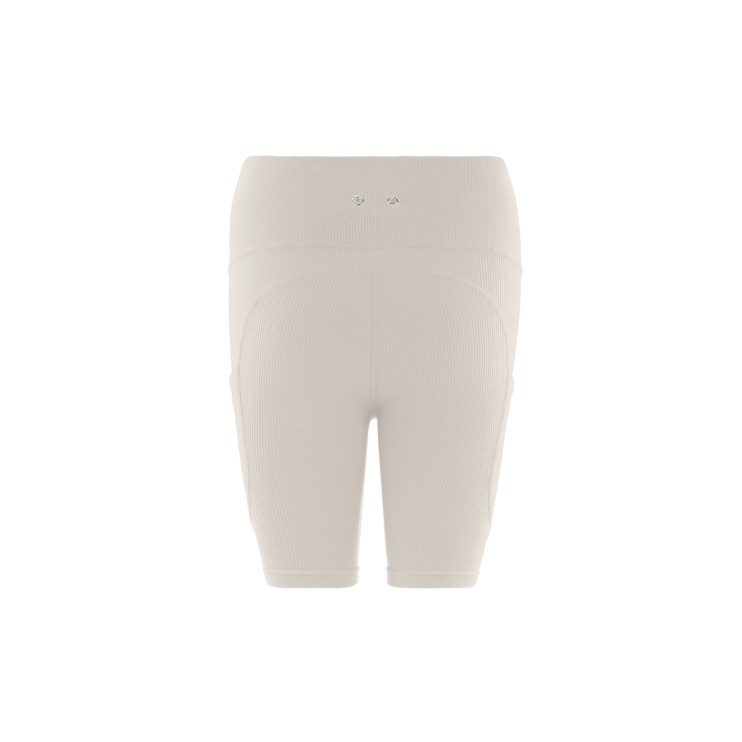 RIBBED BIKER SHORT (BEIGE)