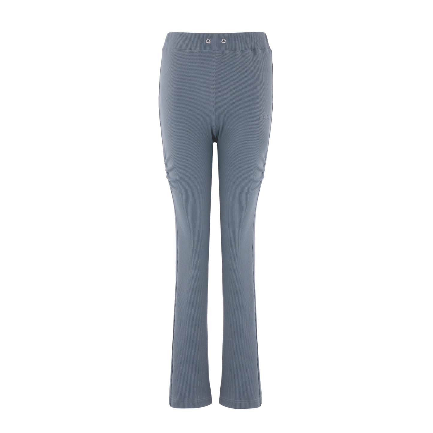 RIBBED BELL-BOTTOM PANTS (LIGHT BLUE)